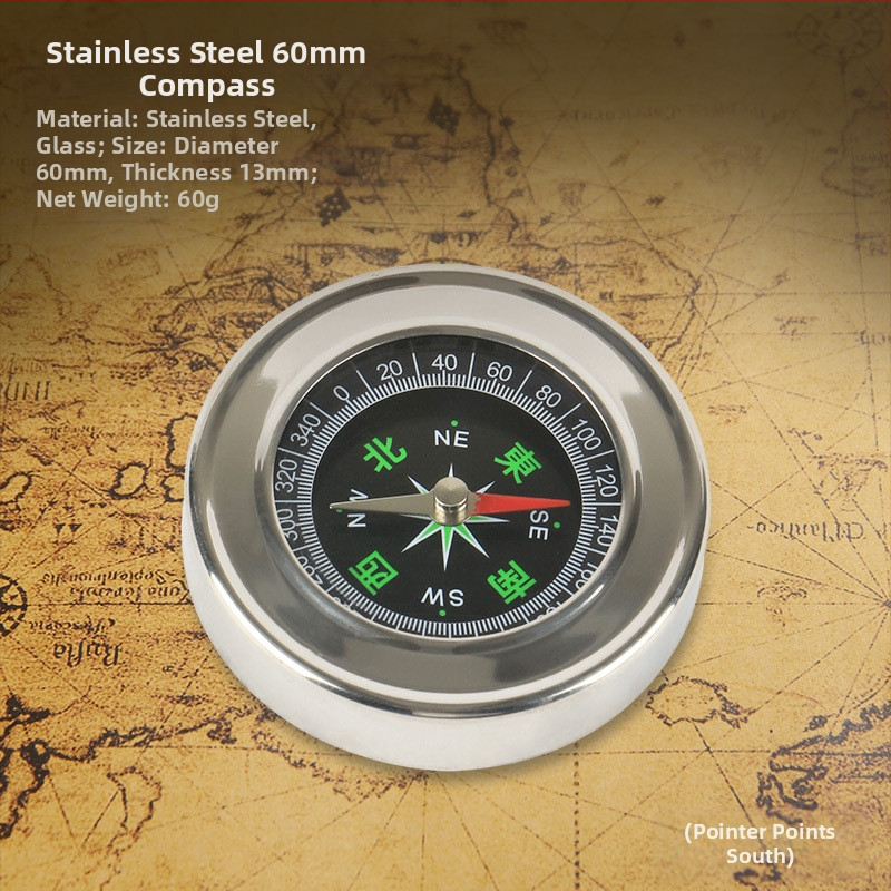 Lauko kompaso kišeninis laikrodis, didelio tikslumo daugiafunkcis studentų tikslus vandeniui atsparus sportinis automobilis, šiaurės kompaso instrumentas