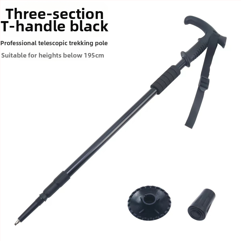 Lauko kelionių žygio lazdos, sulankstomos žygio lazdos, didmeninė prekyba aliuminio lydinio ištraukiamais trijų dalių ramentais, gamintojais