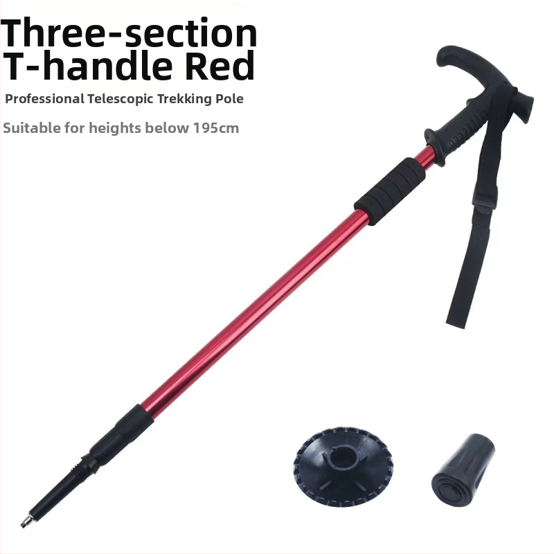 Lauko kelionių žygio lazdos, sulankstomos žygio lazdos, didmeninė prekyba aliuminio lydinio ištraukiamais trijų dalių ramentais, gamintojais