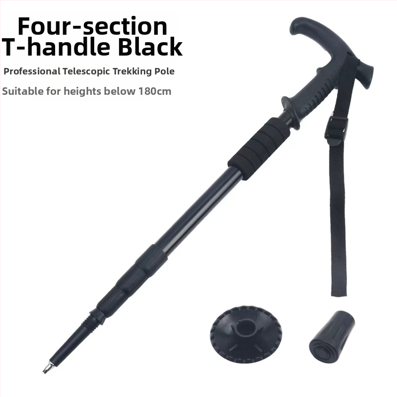 Lauko kelionių žygio lazdos, sulankstomos žygio lazdos, didmeninė prekyba aliuminio lydinio ištraukiamais trijų dalių ramentais, gamintojais