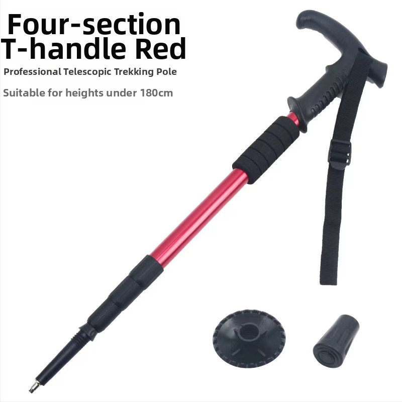 Lauko kelionių žygio lazdos, sulankstomos žygio lazdos, didmeninė prekyba aliuminio lydinio ištraukiamais trijų dalių ramentais, gamintojais