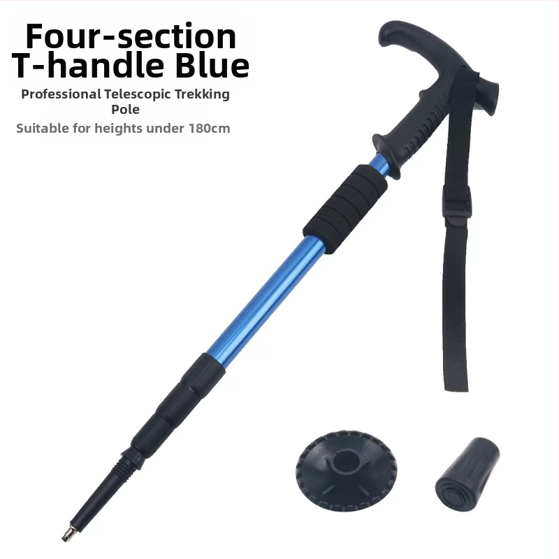 Lauko kelionių žygio lazdos, sulankstomos žygio lazdos, didmeninė prekyba aliuminio lydinio ištraukiamais trijų dalių ramentais, gamintojais