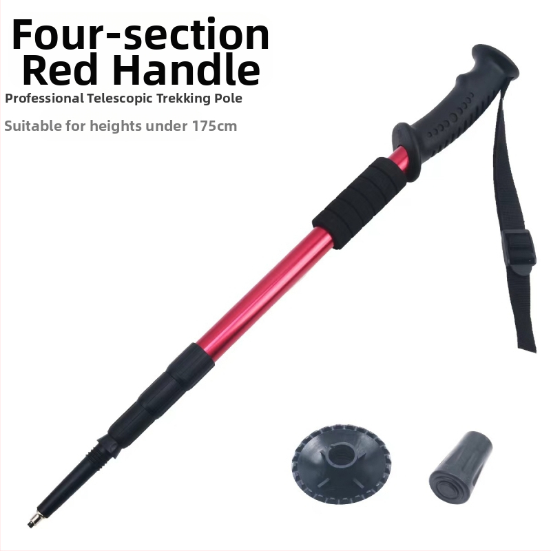 Lauko kelionių žygio lazdos, sulankstomos žygio lazdos, didmeninė prekyba aliuminio lydinio ištraukiamais trijų dalių ramentais, gamintojais