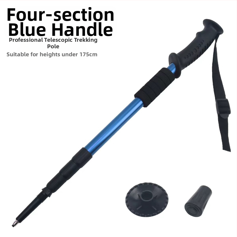 Lauko kelionių žygio lazdos, sulankstomos žygio lazdos, didmeninė prekyba aliuminio lydinio ištraukiamais trijų dalių ramentais, gamintojais