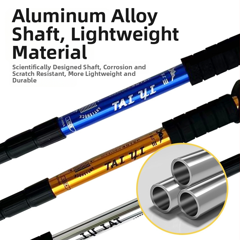 Lauko kelionių žygio lazdos, sulankstomos žygio lazdos, didmeninė prekyba aliuminio lydinio ištraukiamais trijų dalių ramentais, gamintojais