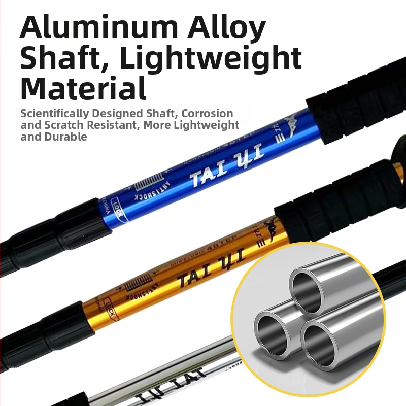 Lauko kelionių žygio lazdos, sulankstomos žygio lazdos, didmeninė prekyba aliuminio lydinio ištraukiamais trijų dalių ramentais, gamintojais