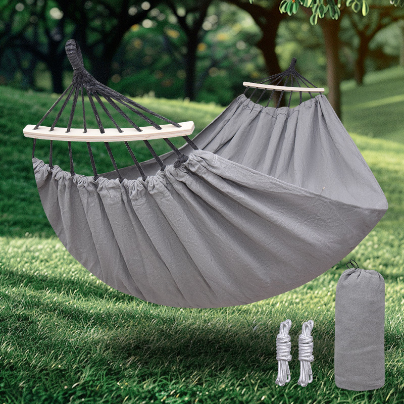 Hamac îngroșat transfrontalier, echipament de camping în aer liber, primăvara și vara, leagăn de agrement, scaun agățat pentru adulți, camping, dormitor studențesc