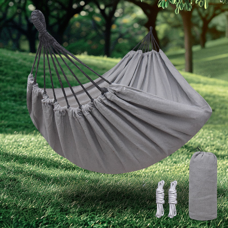 Hamac îngroșat transfrontalier, echipament de camping în aer liber, primăvara și vara, leagăn de agrement, scaun agățat pentru adulți, camping, dormitor studențesc