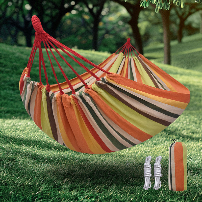 Hamac îngroșat transfrontalier, echipament de camping în aer liber, primăvara și vara, leagăn de agrement, scaun agățat pentru adulți, camping, dormitor studențesc