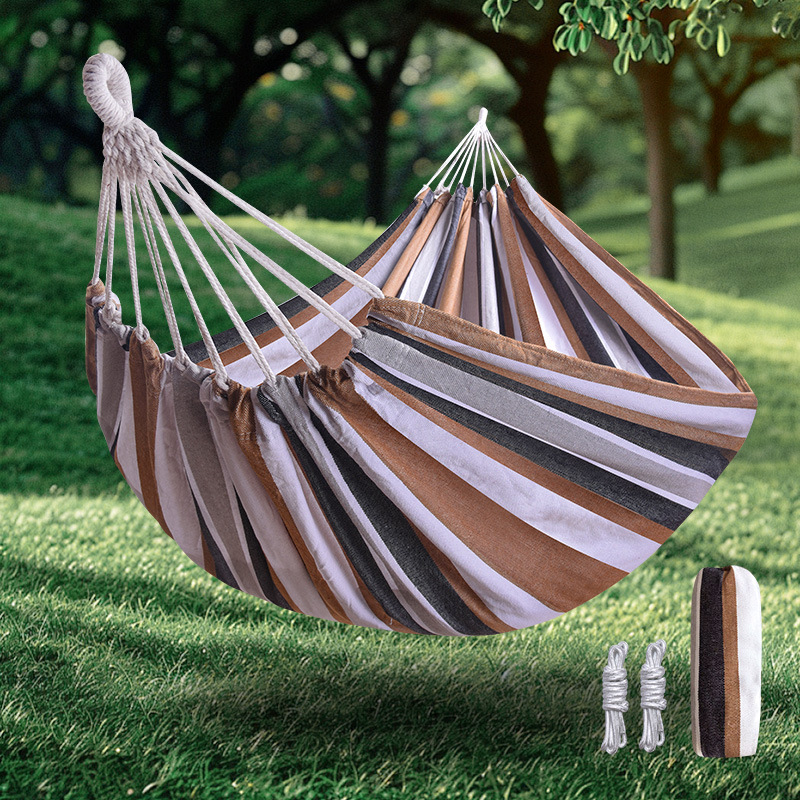 Hamac îngroșat transfrontalier, echipament de camping în aer liber, primăvara și vara, leagăn de agrement, scaun agățat pentru adulți, camping, dormitor studențesc