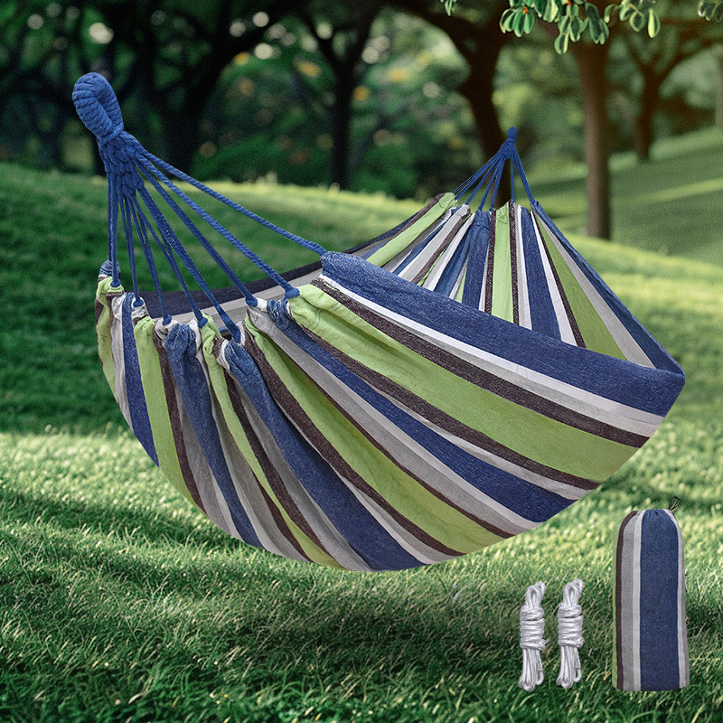 Hamac îngroșat transfrontalier, echipament de camping în aer liber, primăvara și vara, leagăn de agrement, scaun agățat pentru adulți, camping, dormitor studențesc