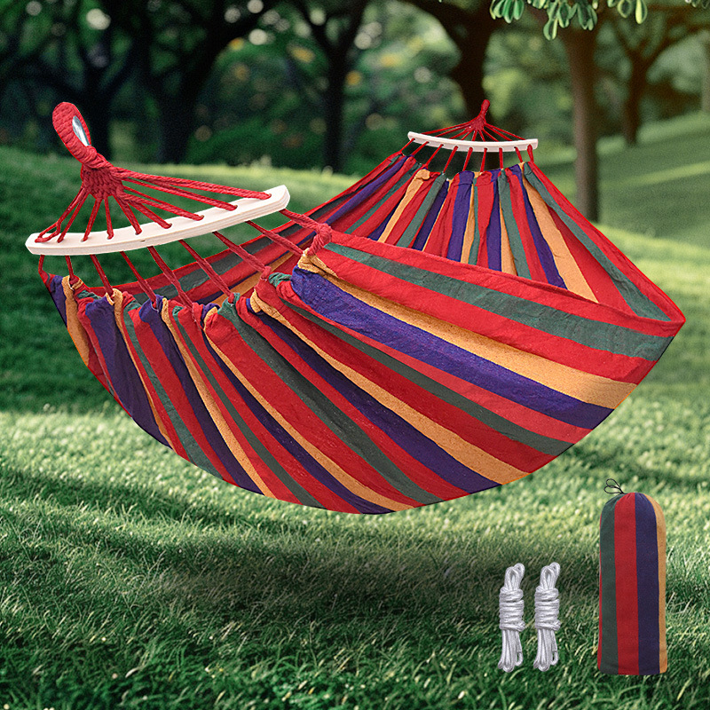 Hamac îngroșat transfrontalier, echipament de camping în aer liber, primăvara și vara, leagăn de agrement, scaun agățat pentru adulți, camping, dormitor studențesc