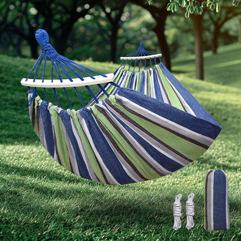 Hamac îngroșat transfrontalier, echipament de camping în aer liber, primăvara și vara, leagăn de agrement, scaun agățat pentru adulți, camping, dormitor studențesc