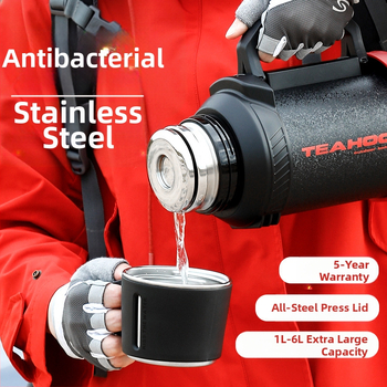 „Qihu Thermos“ didelės talpos 6 litrų termosas, nešiojamas automobilio lauko termosas, pagamintas iš 316 nerūdijančio plieno