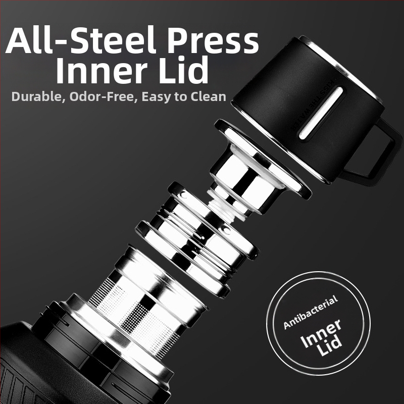 Термос Qihu с голям капацитет 6 литра, преносим термос за кола, изцяло от неръждаема стомана 316, кана за вода