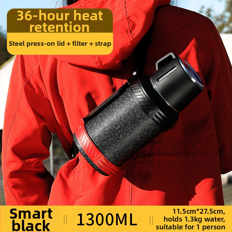 „Qihu Thermos“ didelės talpos 6 litrų termosas, nešiojamas automobilio lauko termosas, pagamintas iš 316 nerūdijančio plieno