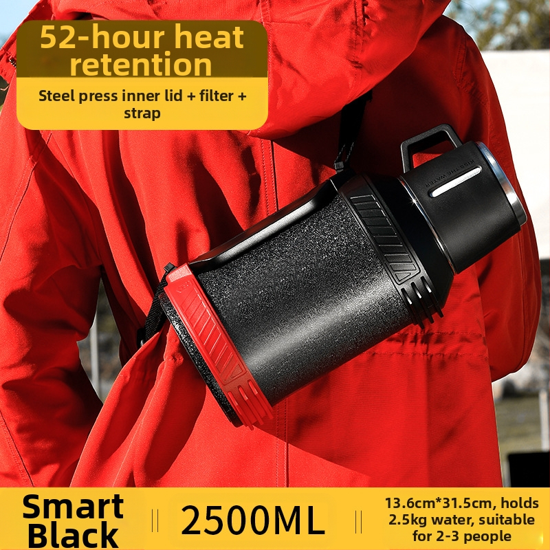 „Qihu Thermos“ didelės talpos 6 litrų termosas, nešiojamas automobilio lauko termosas, pagamintas iš 316 nerūdijančio plieno