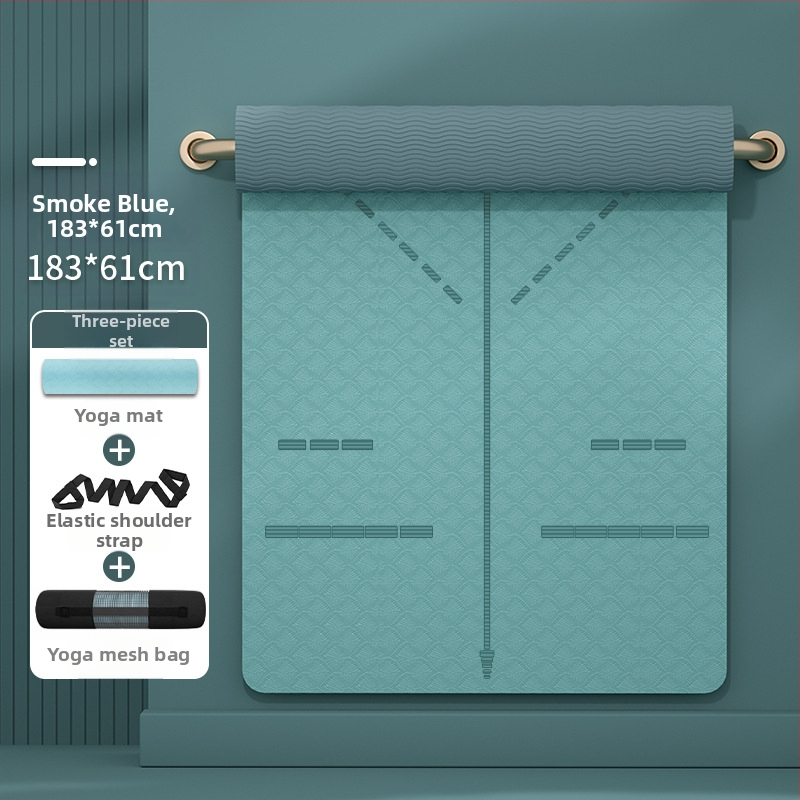 Jogos kilimėlis su nemokamu pristatymu, praplatintas, 80 cm, neslystantis, 0,6 mm jogos kilimėlis pradedantiesiems, jogos namams.