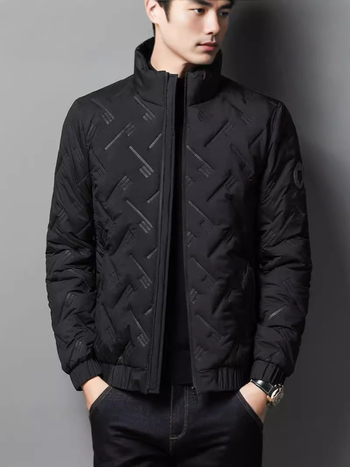 Χειμερινό, Νέο Στυλ Μπουφάν με Βαμβακερή Επένδυση, Ανδρικό, Ελαφρύ, Ζεστό Παλτό με Κάθετο Γιακά, Βαμβακερή Επένδυση, Για Νέους και Μεσήλικες, Επαγγελματικό Μπουφάν με Βαμβακερή Επένδυση για Άνδρες, Κατάλληλο για Μεγάλα Μεγέθη