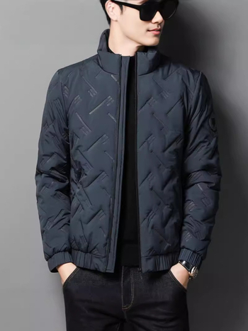Χειμερινό, Νέο Στυλ Μπουφάν με Βαμβακερή Επένδυση, Ανδρικό, Ελαφρύ, Ζεστό Παλτό με Κάθετο Γιακά, Βαμβακερή Επένδυση, Για Νέους και Μεσήλικες, Επαγγελματικό Μπουφάν με Βαμβακερή Επένδυση για Άνδρες, Κατάλληλο για Μεγάλα Μεγέθη