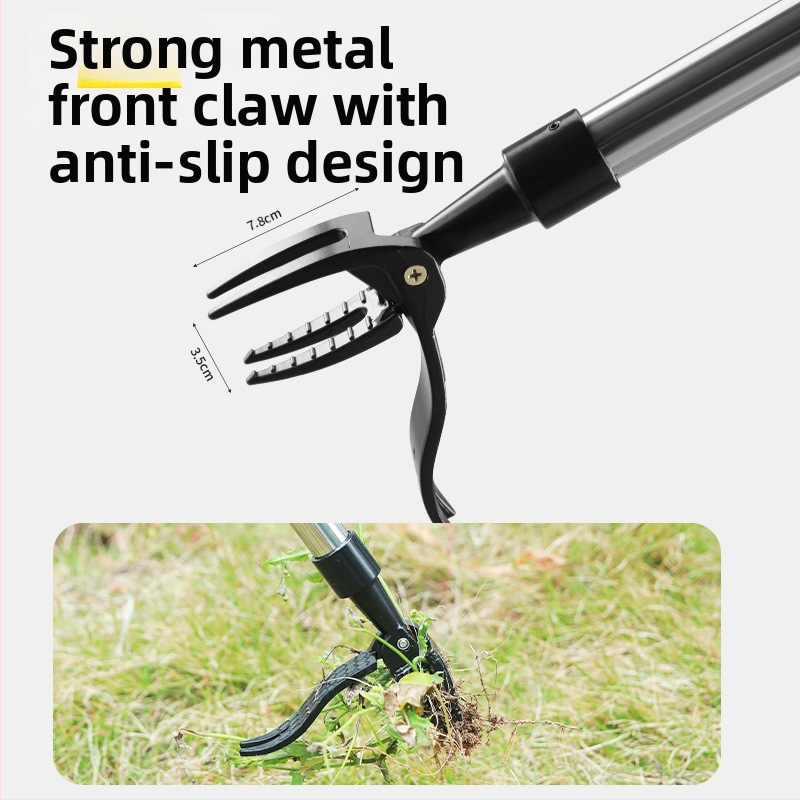 Amazon Нова лопатка за плевели, дръжка за сламки, без стъпала, кука за плевели, градинарство, вертикална лопатка за плевели