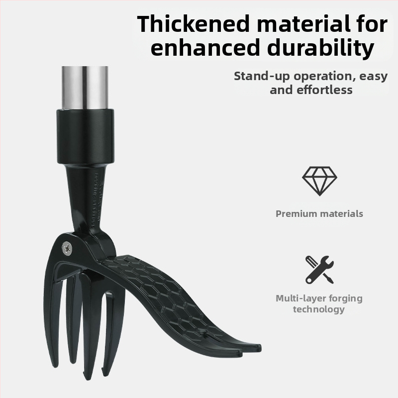 Amazon Нова лопатка за плевели, дръжка за сламки, без стъпала, кука за плевели, градинарство, вертикална лопатка за плевели