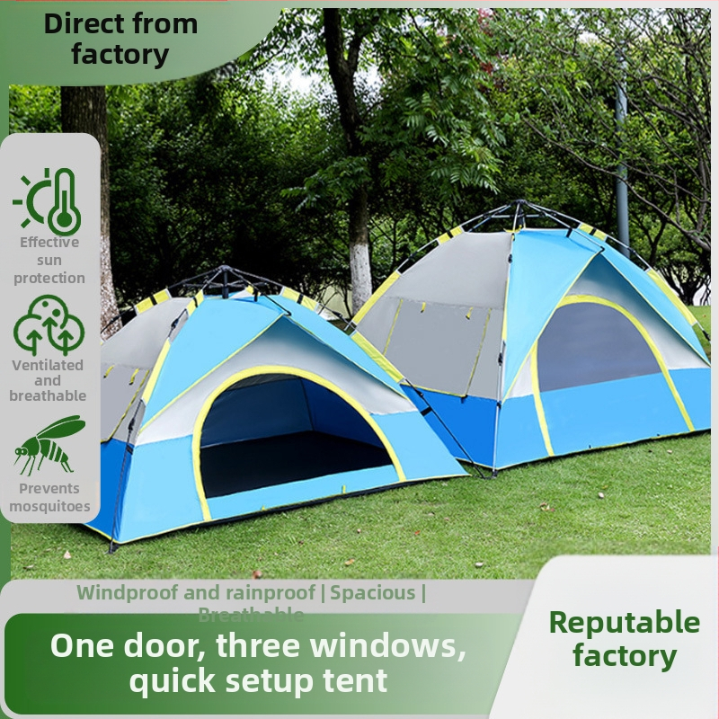 Hoolikalt valitud ühekihiline telk, telkimisstiilis telk, mägironimis-, kalapüügi-, välitelk, 3–4 inimesele, Oxfordi riidest telk, hulgimüük