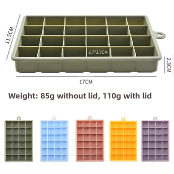 Σε απόθεμα σιλικόνης τροφίμων για παγάκια, μαλακό πάτο, οικιακό παγοδοχείο, τετράγωνο παγομηχανή DIY