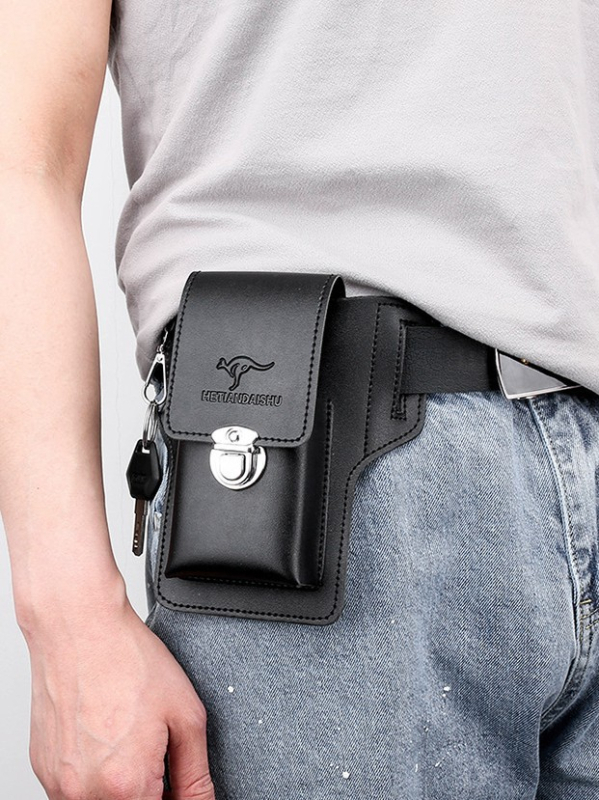 Meeste mobiiltelefonikott, vöökott, ehitusplatsi töö, mobiiltelefoni nahkümbris, sigaretiümbris, rippuv võtmehoidja, kulumiskindel ja kaotamisvastane