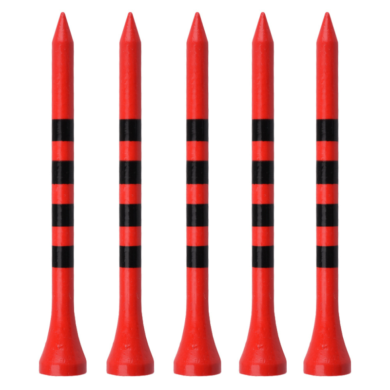 100 ks balenie pruhovaných bambusových klincov na golfové tričko s pruhovanými návlekmi na tričko s návlekom na loptičku 70/83 mm