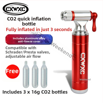 CO2 dujų balionas kalnų dviratis dviratis nešiojamas anglies dioksido greito užpildymo dujų balionas