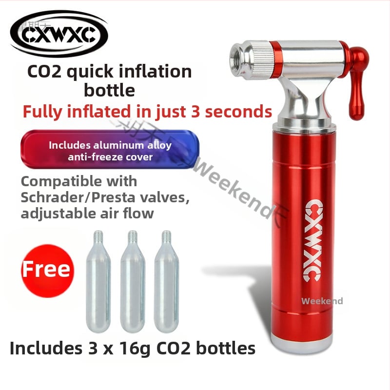 CO2 dujų balionas kalnų dviratis dviratis nešiojamas anglies dioksido greito užpildymo dujų balionas
