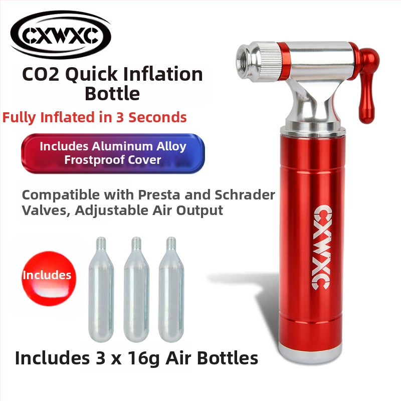 CO2 dujų balionas kalnų dviratis dviratis nešiojamas anglies dioksido greito užpildymo dujų balionas