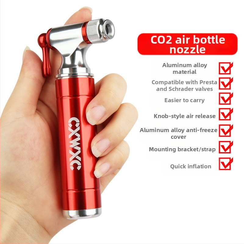 CO2 dujų balionas kalnų dviratis dviratis nešiojamas anglies dioksido greito užpildymo dujų balionas