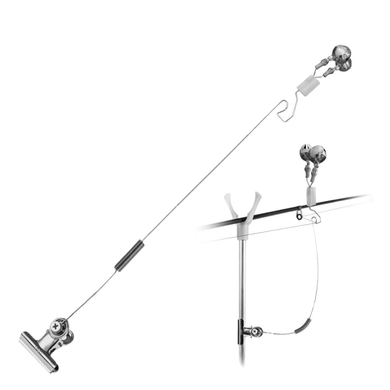 Roostevabast terasest kellahäirega mereõnge sanda õnge viskeõnge klambriga alarmiga automaatne offline kalakella meeldetuletus