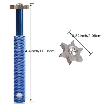 Μαχαίρι καθαρισμού εξαγώνων γκολφ, καθαριστικό εξαγωνικής κεφαλής αυλάκωσης κεφαλής μπαστουνιού γκολφ, κατάλληλο για όλα τα είδη κεφαλών μπαστουνιών