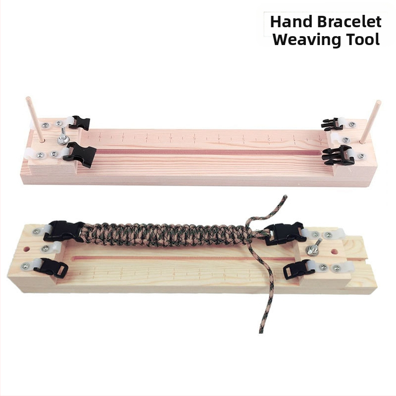 Amazoni kuum müük vihmavarju köie käevõru punumisriiul isetegemise kudumisriistad kaelakee punumislaud puitraam