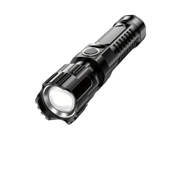 Lanternă telescopică cu zoom ABS reîncărcabilă USB pentru acasă, iluminare exterioară, lanternă super luminoasă de lungă durată, lot