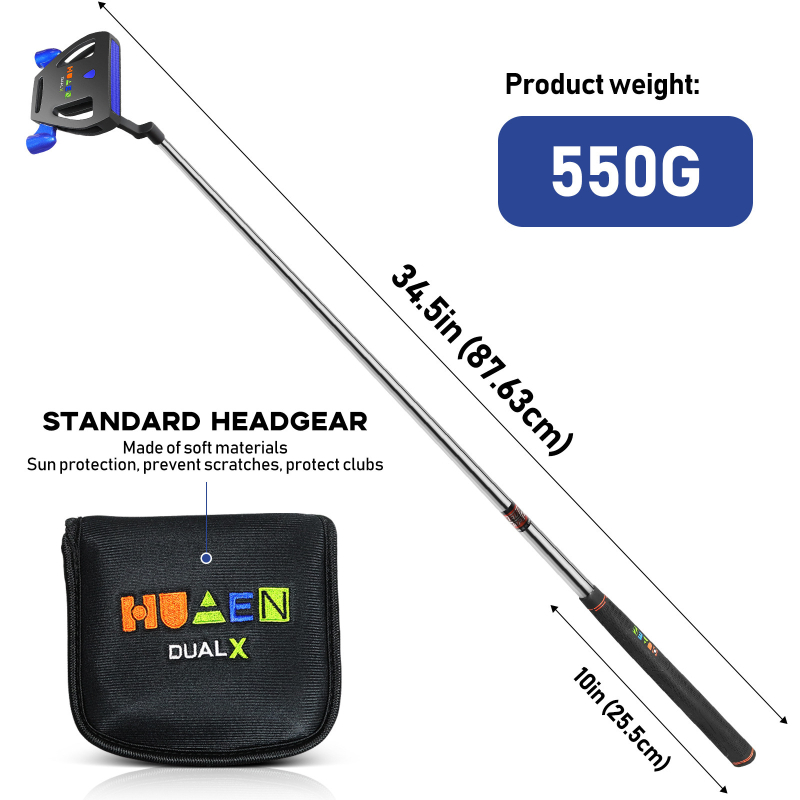 Golfo lazdos stovintis puteris su žemu svorio centru, dideliu stabilumu, vyriškas puteris, tiesiogiai parduodamas gamykloje