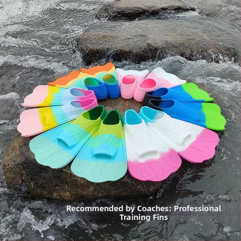 Силиконови плавници за плуване, фристайл жабешки обувки, тренировки за гмуркане, специални къси плавници, мъжки и дамски обувки за жабешки крак с патешко краче на едро