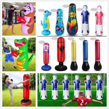 PVC täispuhutav löögikolonn laste trummellöögimänguasi täispuhutav inimese seina takistusrekvisiidid poksikott liivakott