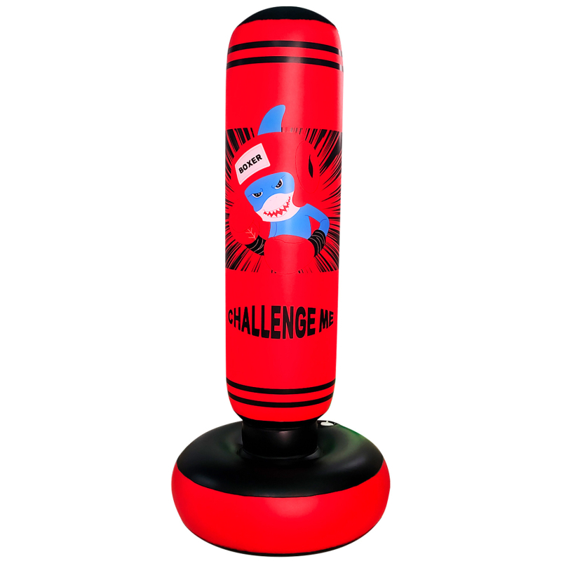 PVC täispuhutav löögikolonn laste trummellöögimänguasi täispuhutav inimese seina takistusrekvisiidid poksikott liivakott