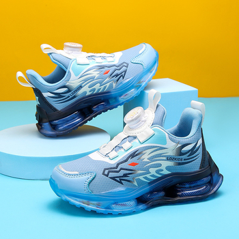 Piiriülesed cuhk lastejalatsid pöörlevate nööpidega, uued kevad- ja sügiskingad, õpilastele mõeldud pehme tallaga tossud, poistele mõeldud hingavad võrgust tossud