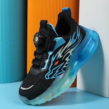 Piiriülesed cuhk lastejalatsid pöörlevate nööpidega, uued kevad- ja sügiskingad, õpilastele mõeldud pehme tallaga tossud, poistele mõeldud hingavad võrgust tossud