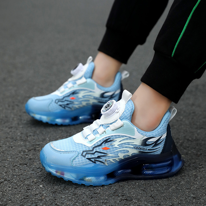 Piiriülesed cuhk lastejalatsid pöörlevate nööpidega, uued kevad- ja sügiskingad, õpilastele mõeldud pehme tallaga tossud, poistele mõeldud hingavad võrgust tossud