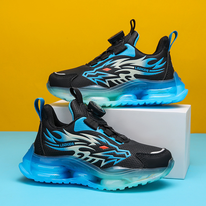 Piiriülesed cuhk lastejalatsid pöörlevate nööpidega, uued kevad- ja sügiskingad, õpilastele mõeldud pehme tallaga tossud, poistele mõeldud hingavad võrgust tossud