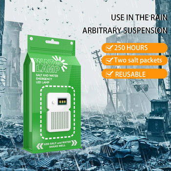 Φορητή λάμπα αλατούχου διαλύματος LED για κάμπινγκ, δωρεάν φόρτιση, λάμπα έκτακτης ανάγκης με αλατούχο διάλυμα, διασυνοριακός φωτισμός κάμπινγκ εξωτερικού χώρου, προειδοποιητικό φως