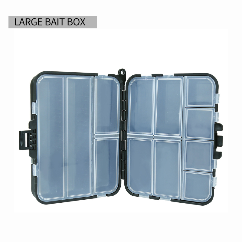 Kahepoolne Luya kast kalastusvarustuse kast söödaks, võltssööda tarvikute hoiukarp pehme sööt kõva sööt punane uss plastkarp hulgimüük