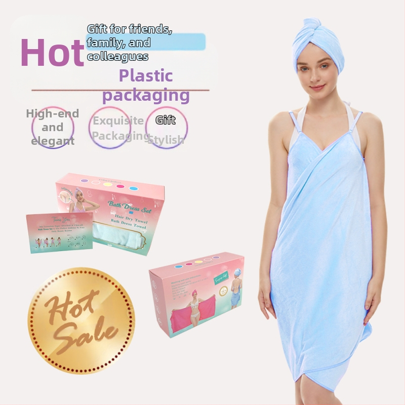 Кърпа Bainard за красота, кърпа за баня, презрамка, пола от коралов полар, бързосъхнеща, удебеляваща, увеличаване на едро