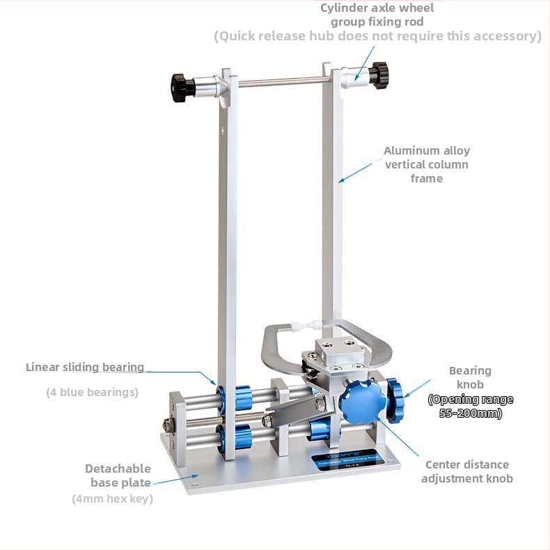 TOOPRE dviračio žiedų reguliavimo stalas, kalnų dviračio ratų žiedų taisymo stalas, ratų komplekto taisymas, rėmo žiedų reguliavimo įrankis